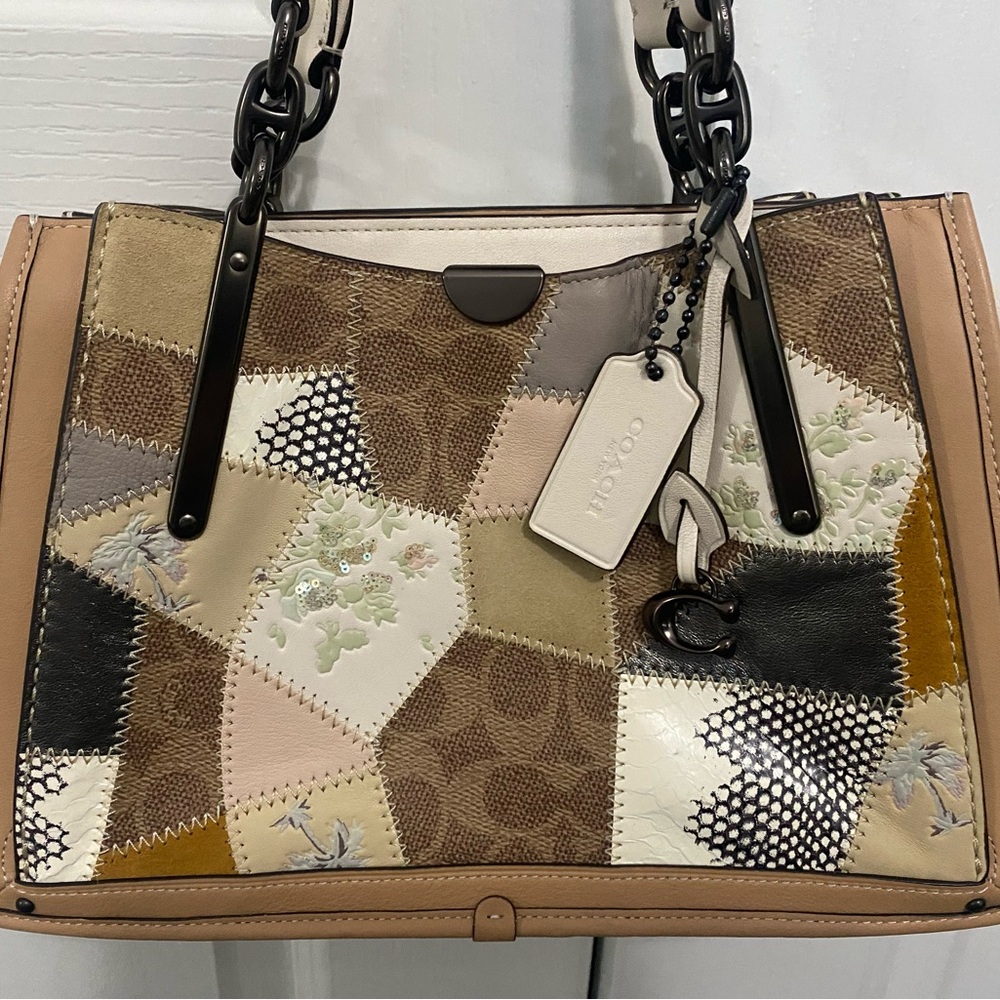 Coach Multicolor Patchwork Shoulder Bag - Picture 2 of 10